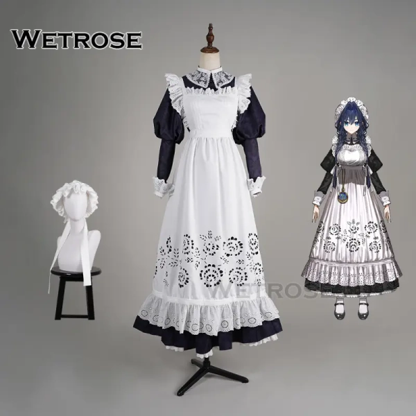 [Wetrose] Pre-Order Ouro Kronii Maid Outfit Hololive EN Vtuber Cosplay Costume