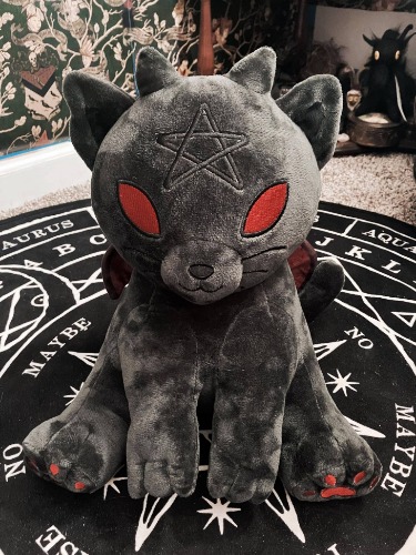 PRE-ORDER* "Lucipurr" - Pickety Pals - Demonic Kitten Plushie | Charcoal Black