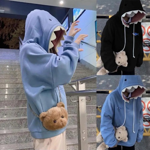 Shark Hoodie - Black / L