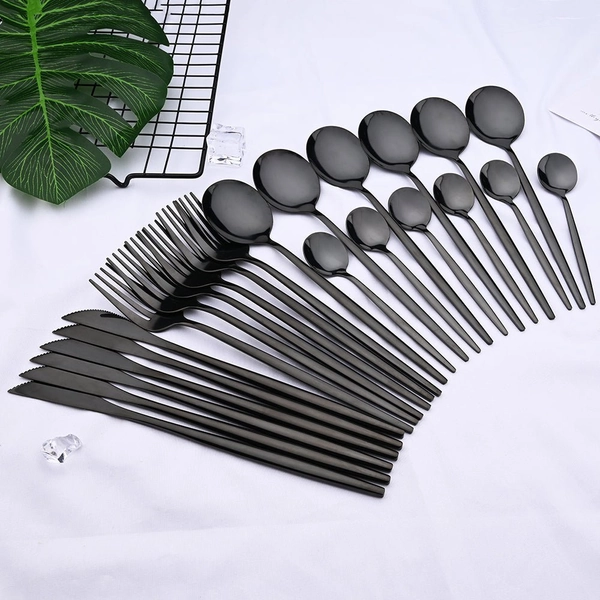 Stainless Steel Cutlery Set (24pc)