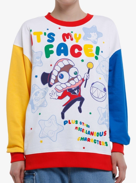 The Amazing Digital Circus Caine Girls Color-Block Sweater