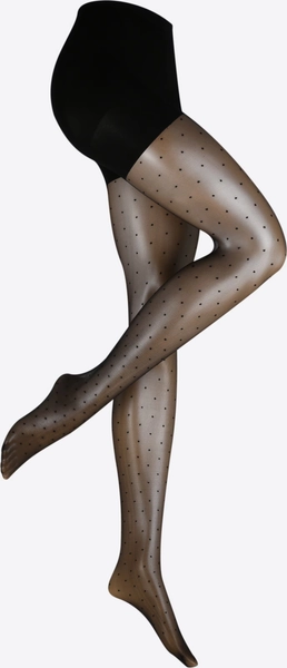 Regular Fijne panty 'Sexy Dots' (Zwart, S)