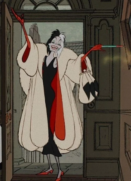 101 Dalmatians Cruella De Vil Shearling Costume Coat