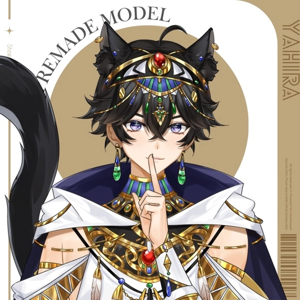 【Live2Dモデル】 Egyptian Cat Prince Yahira | Over 12 expressions