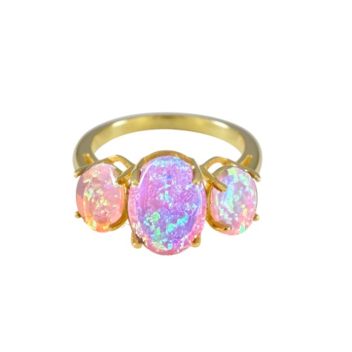 Pink Ombre Gum Drop Ring | 8