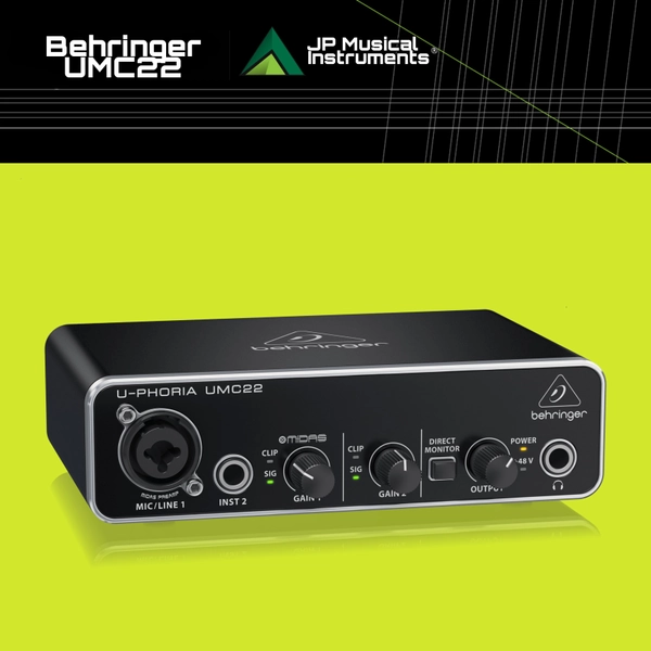 Behringer U-Phoria UMC22 USB Audio Interface