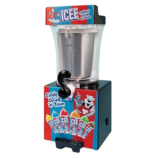 iscream Genuine ICEE Brand Counter-Top Sized ICEE Slushie Maker - Spins Your Pre-Chilled Ingredients with Your Ice into ICEE Slushies!