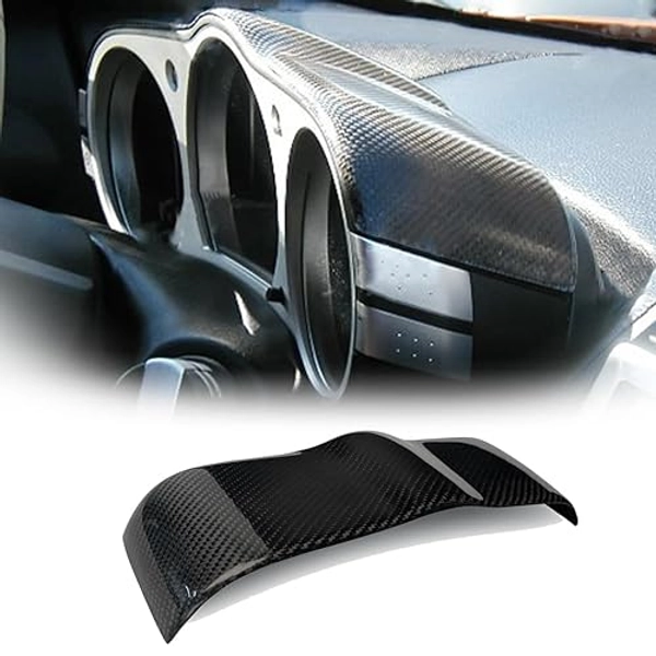 Burnmoto Car Carbon Fiber Speedmeter Interior Dashboard Panel Trim Cover for Nissan 350Z 2006-2009