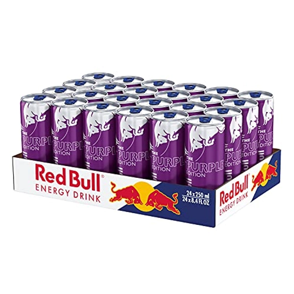 Red Bull Energy Drink Purple Edition - 24er Palette Dosen - Getränke mit Acai-Beere-Geschmack, EINWEG (24 x 250 ml)