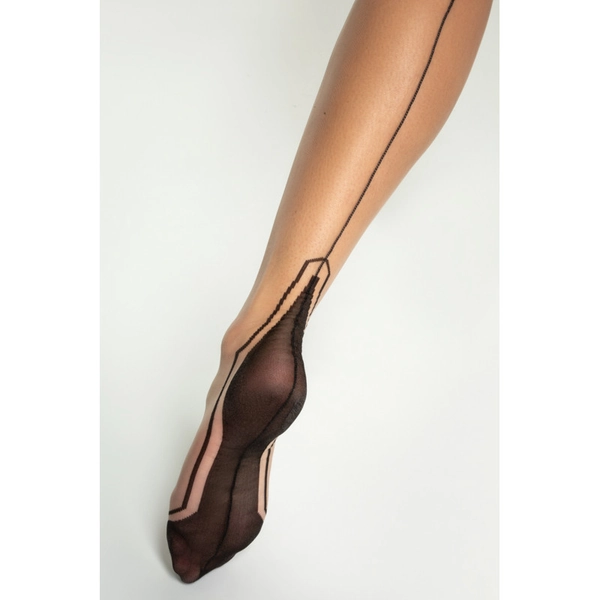 CERVIN NYLON STOCKINGS - BAS TENUE DE SOIREE BICOLORE