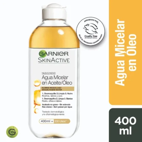 Skin Active Micellar Water in Oil, 400 ml