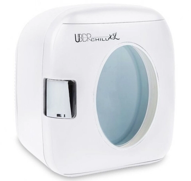 Uber Chill XL 12 Can Mini Fridge, Recipient's choice | White