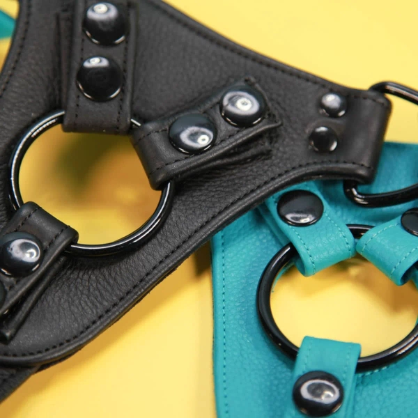 Strap-on Leather Harness