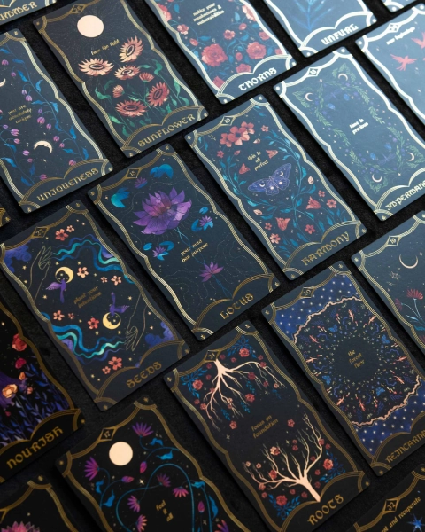 BLOOM Oracle Deck Intuitive Cards for Personal Growth, Healing, Inspiration & Self Love, Indie Botanical Oracle Cards ships Begin JANUARY - Etsy Lithuania