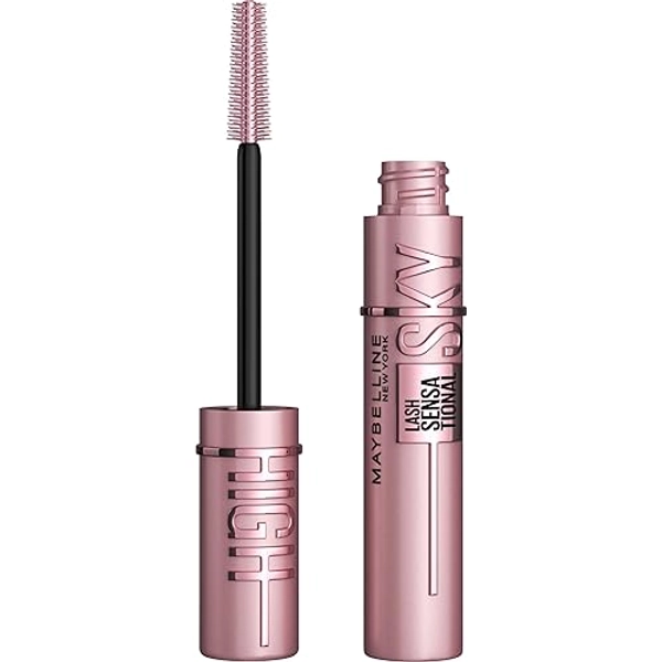Maybelline Lash Sensational Sky High Washable Mascara Makeup, Volumizing, Lengthening, Defining, Curling, Multiplying, Buildable Formula, Very Black, 1 Count