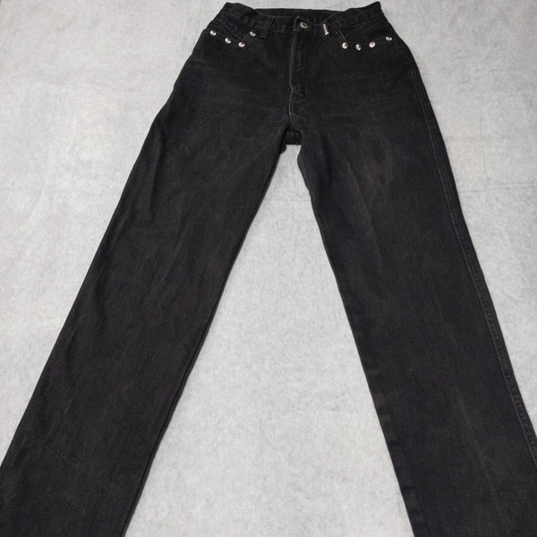 Rockies Black Vintage Rocky Mountain Jeans Size 27/5 Waist Measures 26 