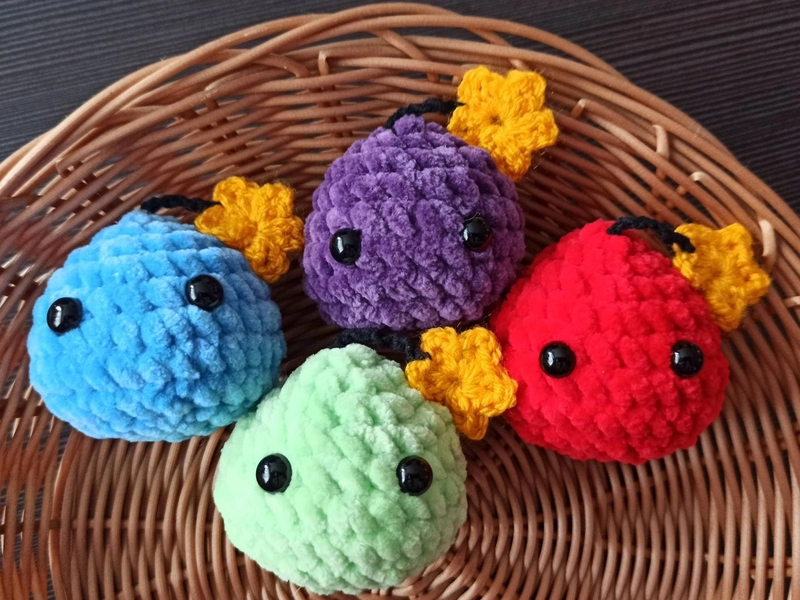 Slime based stressball crochet plushie Stardew Valley