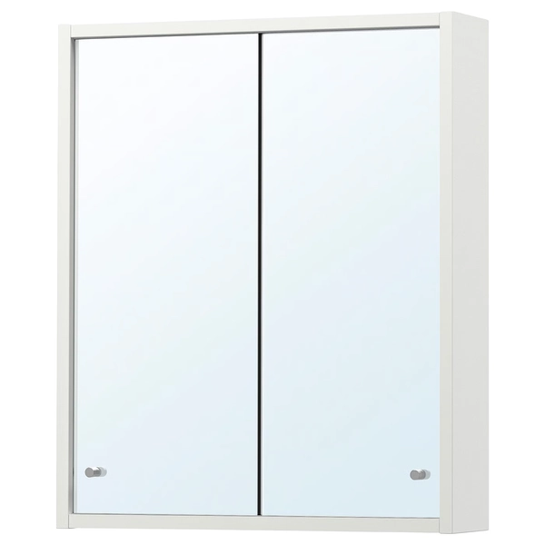 NYSJÖN Mirror cabinet - white 19 5/8x23 5/8 "