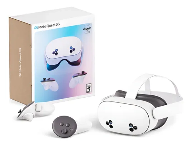Lentes de Realidad Virtual Oculus Meta Quest 3S Con Juego Integrado Batman Arkham Shadow + 3 Meses de Meta Horizon, 256 GB, Blanco