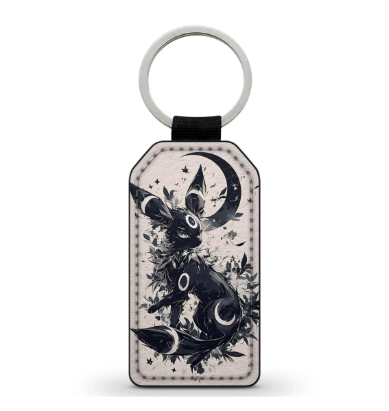 Faux Leather Keychain Birthday Party Gift Noctali Flowers