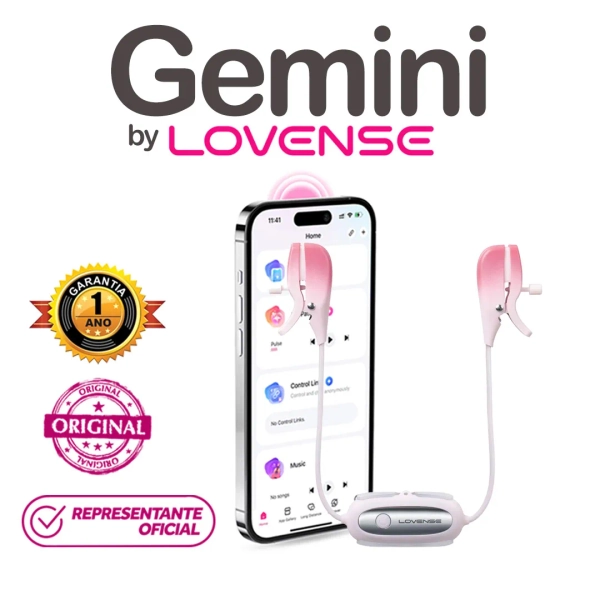 LOVENSE GEMINI - Estimulador de Mamilos  Interativo