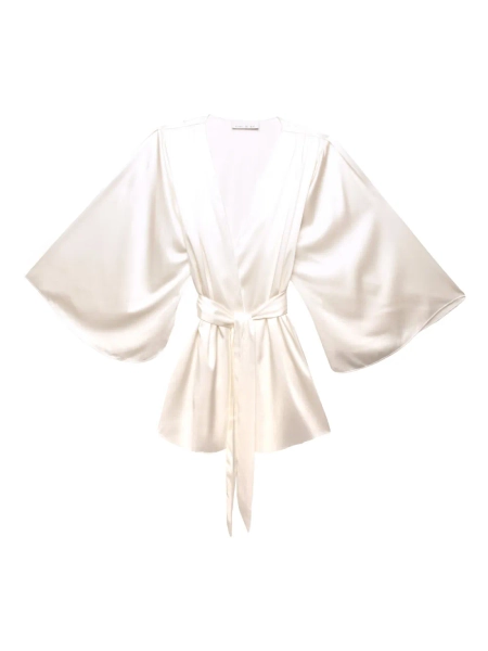 Fleur Du Mal angel-sleeve robe