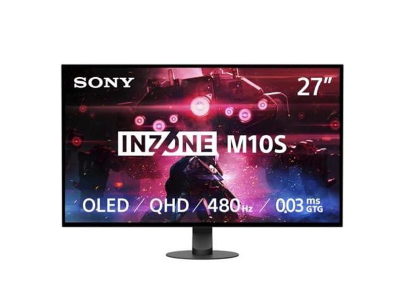 Sony INZONE M10S 27 OLED QHD (2560x1440) 480Hz 0.03ms GTG NVIDIA G-SYNC Compatible Gaming Monitor DisplayHDR 400, Anti-Glare, DisplayPort 2.1