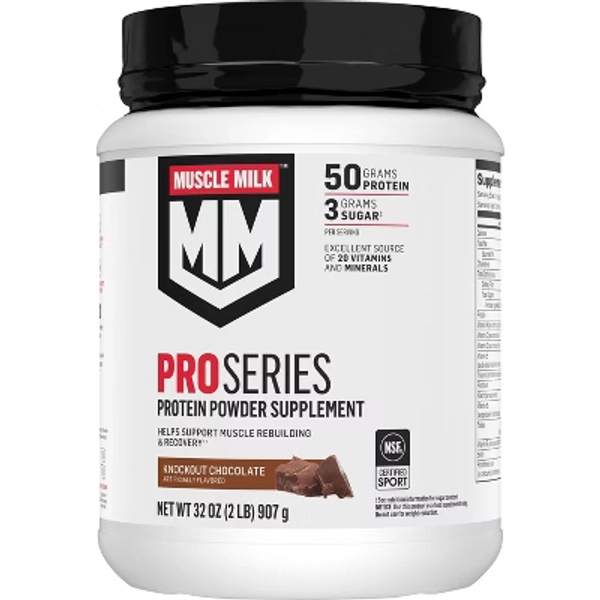 Muscle Milk Pro Series Protein Powder - Knockout Chocolate - 32oz
