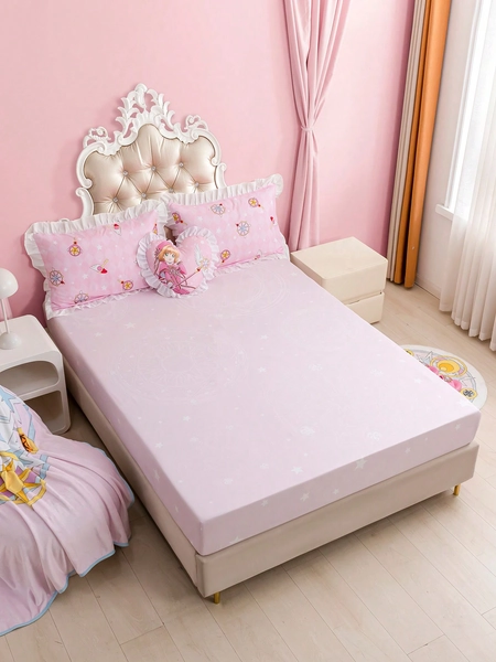 CARDCAPTOR SAKURA | SHEIN Cute Pink Bed Fitted Sheet