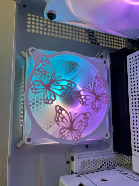 Butterfly Rain PC Fan Shroud/ Grill /cover 120mm, 140 Mm Two Colors - Etsy Sweden