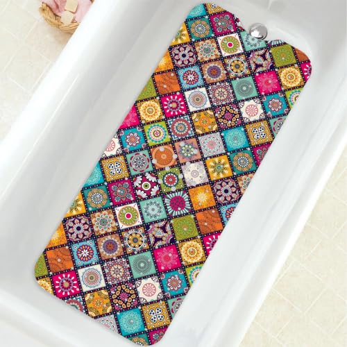 Stain glass inspired Bathtub mat 