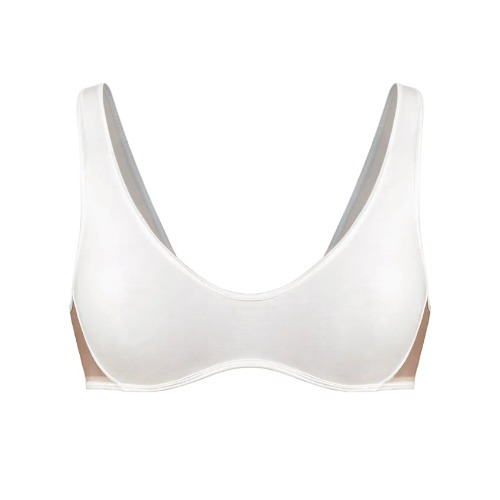 Core Scoop Neck Bralette Crystal - L / Crystal