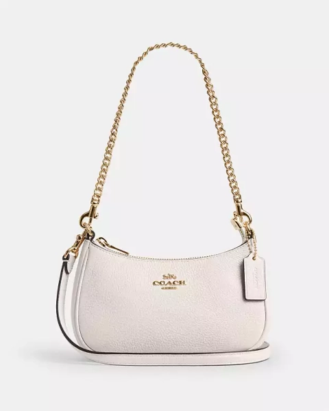 Gold/Chalk Teri Mini Crossbody Bag