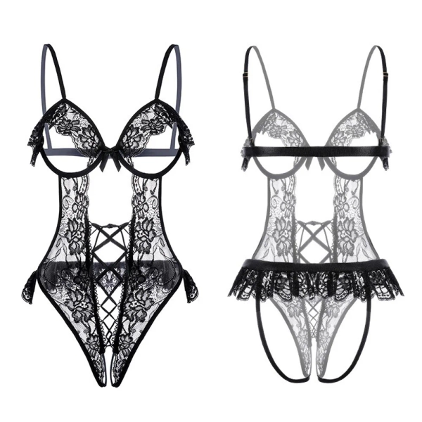 Lace Open Cup Bodysuit;)
