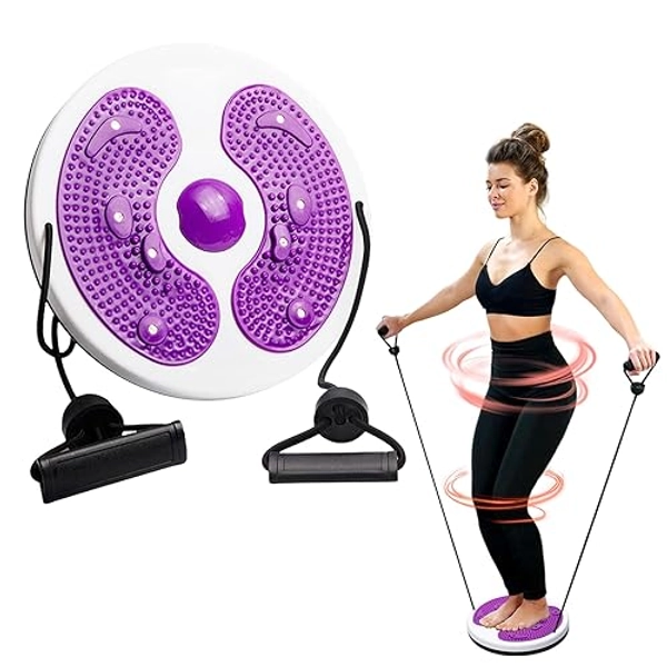 Waist Twisting Disc,Waist Whisper Exercise,Twist Waist Disc Board with Drawstring,Exercise for Waist Home Gym Equipment Twist Board Exercise with Massage Foot Sole
