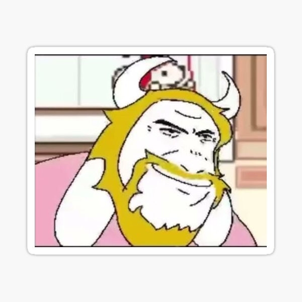 Asgore Goat Chad Sticker