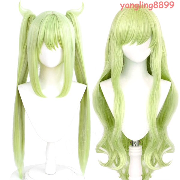 Blue Archive Tachibana Hikari Cosplay Wig Tachibana Nozomi‌ Green Long Hairpiece