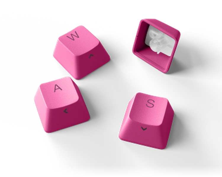 PBT Keycaps: Bright Pink