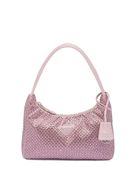Prada Re-Edition crystal-embellished mini bag | OS