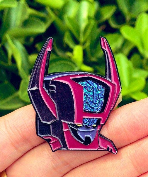 Transformers Animated Headmaster Enamel Pin by Voiceover Artist Alexander Polinsky