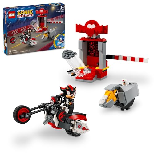 LEGO Sonic The Hedgehog Shadow The Hedgehog Escape Building Set, Motorcycle Toy, Video Game Character Figures, Sonic Toy for Kids, Gift for Gamers Ages 8 Plus, 76995 - Multicolor