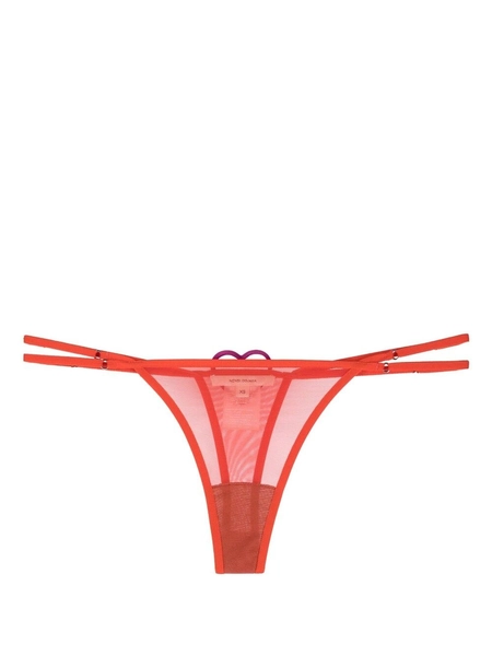 Nensi Dojaka | heart-patch semi-sheer thong  | 