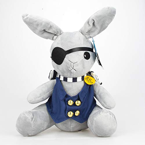 Big Fun Black Butler Kuroshitsuji Ciel Phantomhive Rabbit Plush Doll (Gray) - Gray