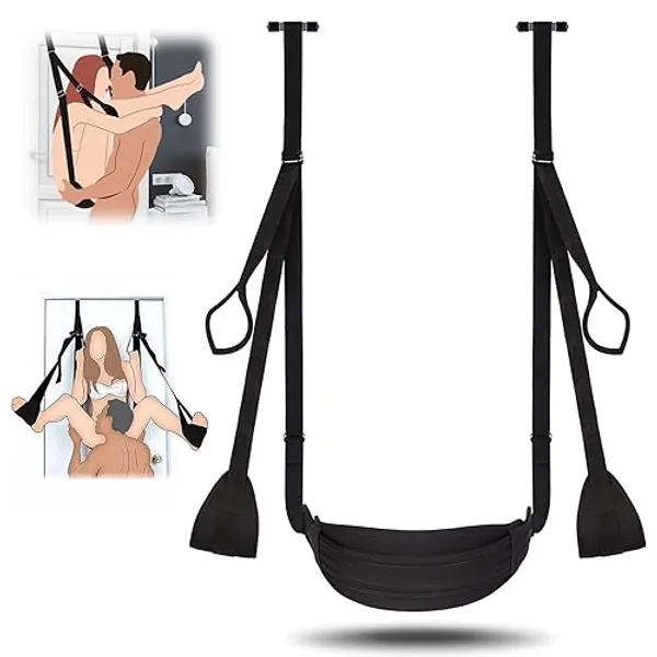 Door Sex Swing, MEYILA Adult Sex Toys BDSM Bondage Restraints Slave Love Slings for Couples with Adjustable Straps- Hold 300lbs