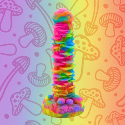 Muscaria the Mushroom Dildo - Add Suction Cup / Standard / Medium 00-50