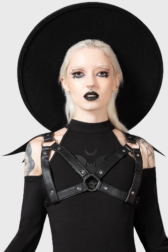 Totally Bats Harness | L-XXL / Black / 100% PU