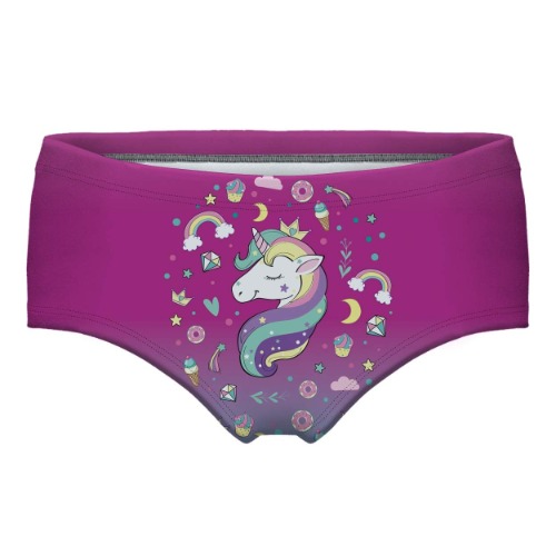 ABDL DDLG Briefs Purple Unicorn Adult Baby Underwear - XX-Large