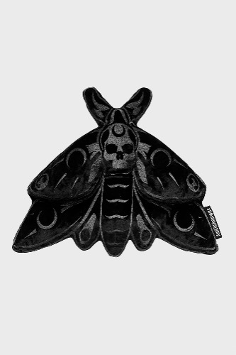 Midnight Moth Cushion | One Size / Black/Grey / 92% Polyester 8% Elastane