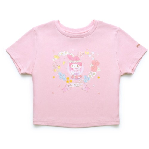 My Melody x JapanLA Fairy Crop Tee (50th Anniv.) - PINK / MED