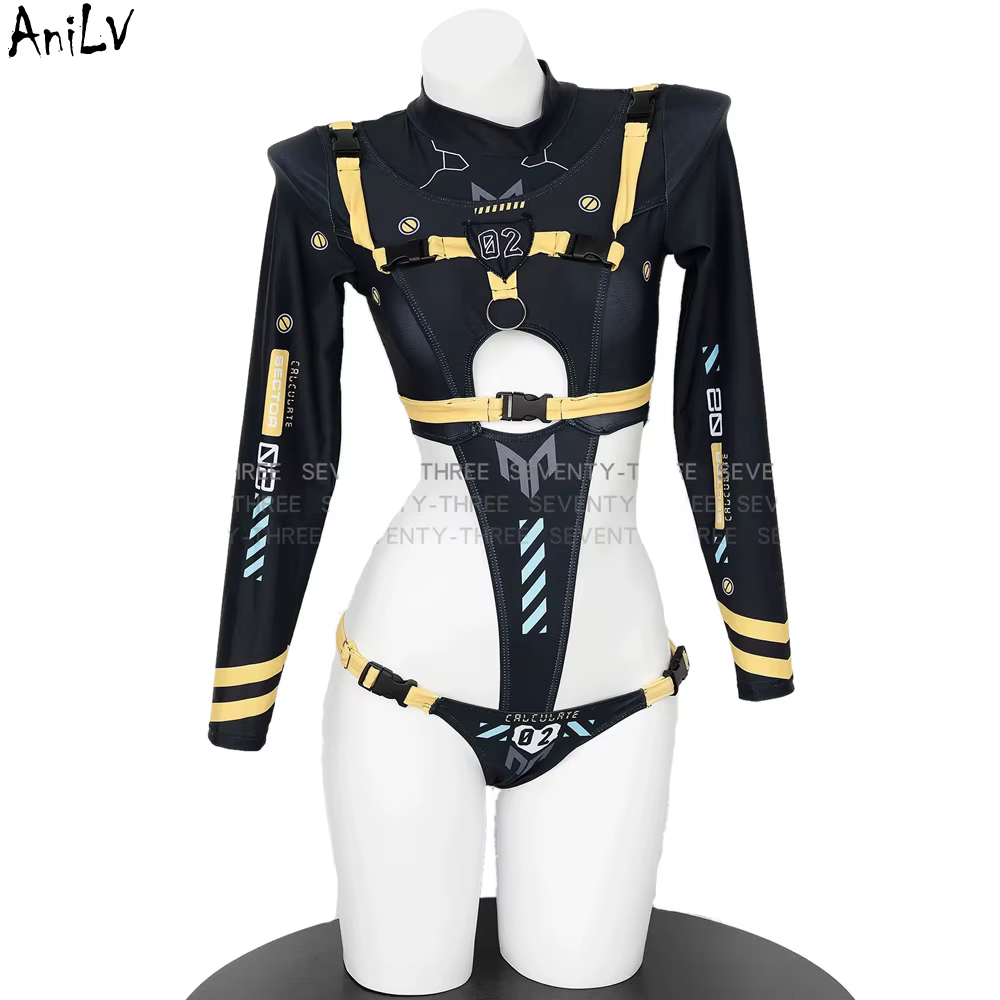 Anilv-body de Anime de agentes mecánicos para mujer, ropa Punk de dibujos animados, disfraz de Cosplay - AliExpress 200000532